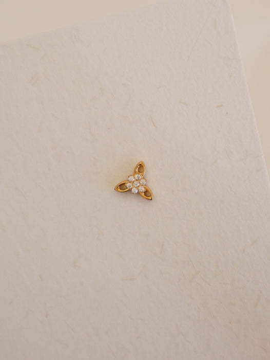 Fleur zirconium (bijoux de piercing)