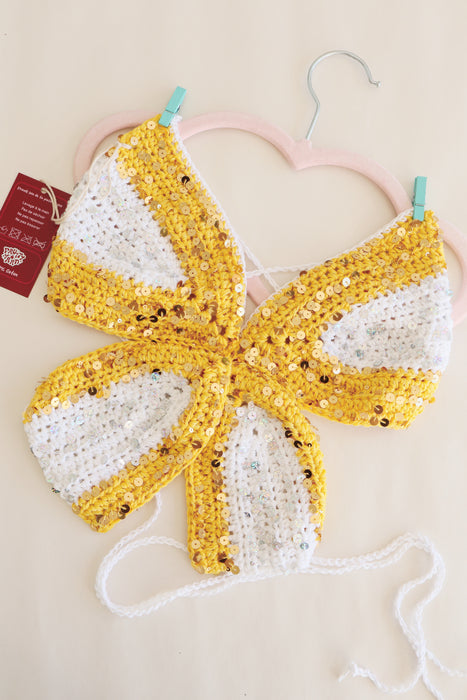 Haut papillon jaune