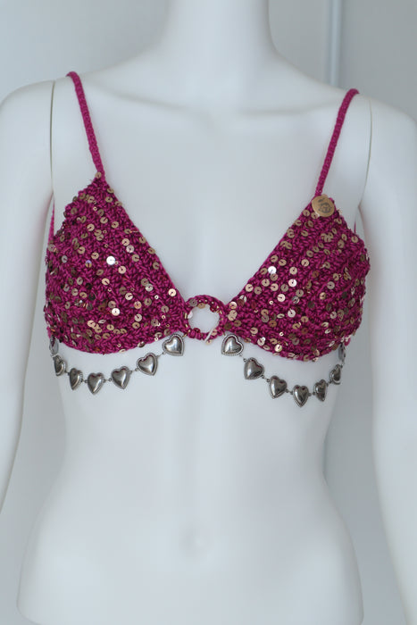 Triangle Top - Fushia