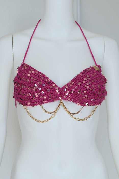 Triangle Top - Fushia