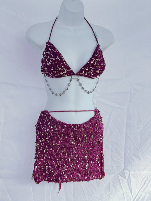 Jupe courte (mauve)