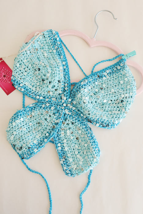 Haut papillon bleu